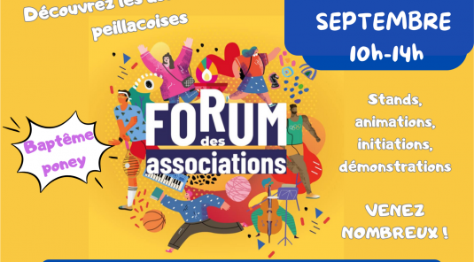Forum des associations de Peillac dimanche 6 septembre 2026 de 10h00 à 14h00 au complexe sportif